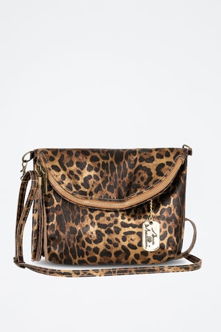 Leren Schoudertas Malvina - Taupe