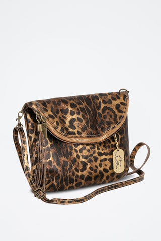 Leren Schoudertas Malvina - Taupe