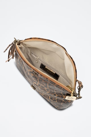 Leren Schoudertas Malvina - Taupe