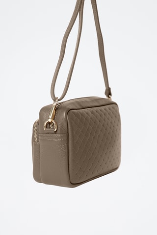 Leren Schoudertas Colomba - Taupe