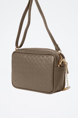 Leren Schoudertas Colomba - Taupe