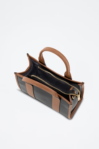 Leren Shopper Litana - Zwart
