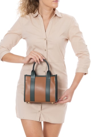 Leren Shopper Litana - Bruin