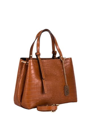 Leren Handtas Isabella - Bruin