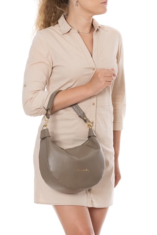 Leren Handtas Fosca  - Bruin