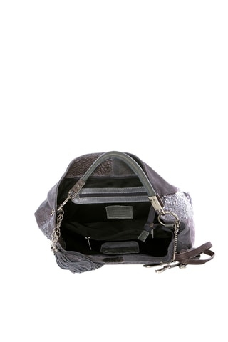 Leren Shopper Allessandra - Grijs