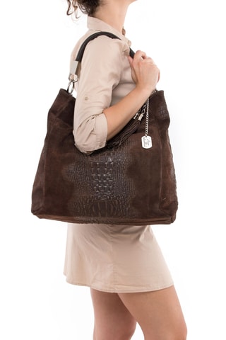 Leren Shopper Allessandra - Bruin