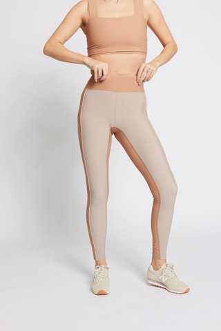 Legging met Elastische Taille - Beige