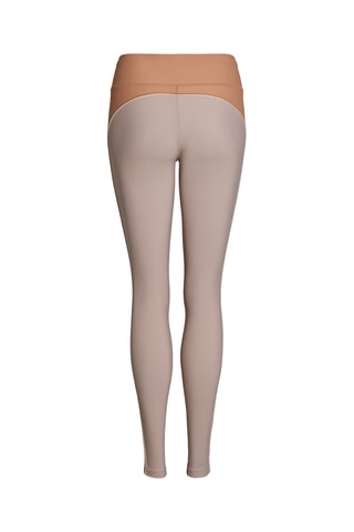 Legging met Elastische Taille - Beige