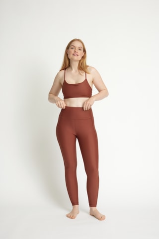 Legging met Hoge Taille - Bruin