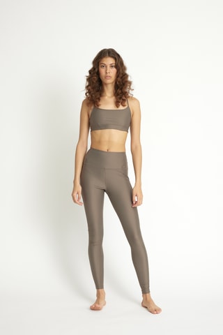 Legging met Hoge Taille - Taupe