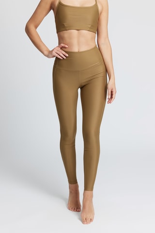 Legging met Hoge Taille - Bruin