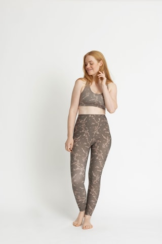 Legging met Hoge Taille - Bruin