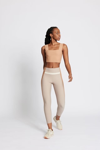 Legging met Hoge Taille - Beige