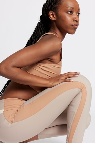 Legging met Hoge Taille - Beige