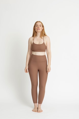 Legging met Hoge Taille - Bruin