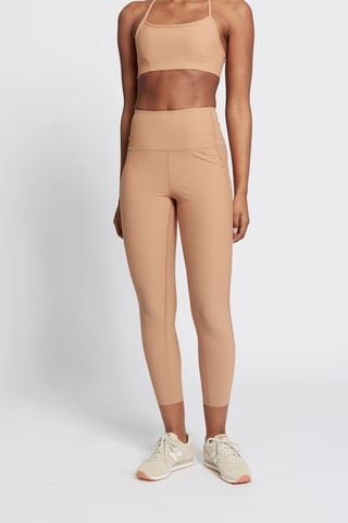 Legging met Hoge Taille - Beige