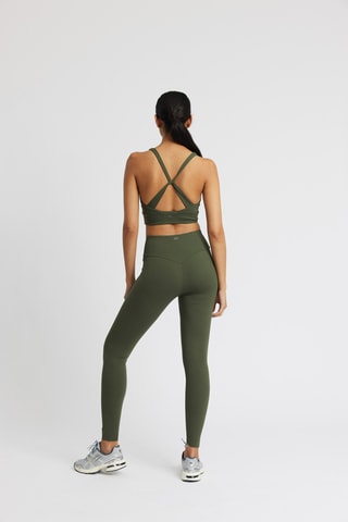 Legging met Hoge Taille - Donkergroen