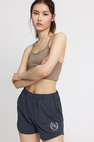 Biologisch Katoenen Relaxed Short - Marineblauw