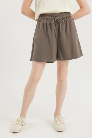 Biologisch Katoenen Relaxed Short - Bruin