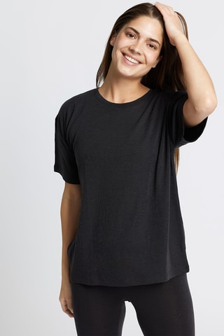 Merino Oversized T-shirt - Zwart