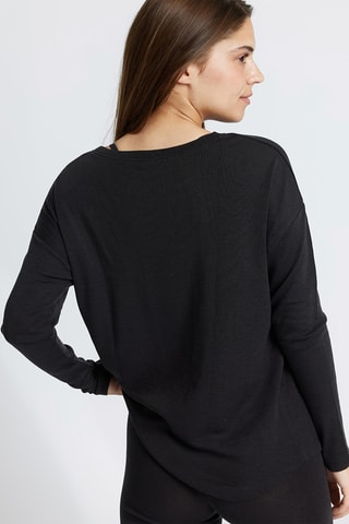 Merino Oversized T-shirt - Zwart
