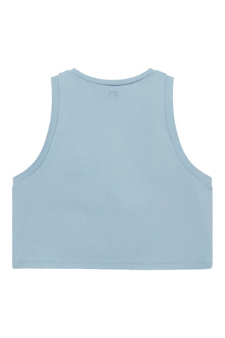 Biologisch Katoenen Crop Top - Lichtblauw