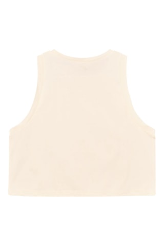 Biologisch Katoenen Crop Top - Ecru
