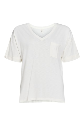 Oversized T-shirt - Ivoorkleurig