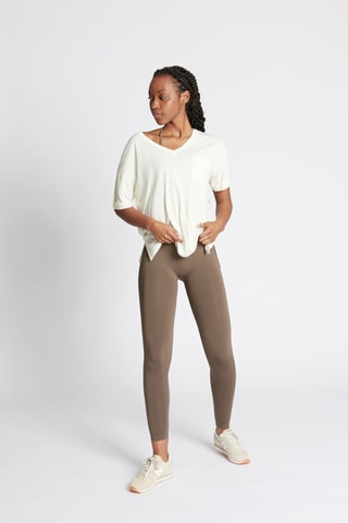 Oversized T-shirt - Ivoorkleurig