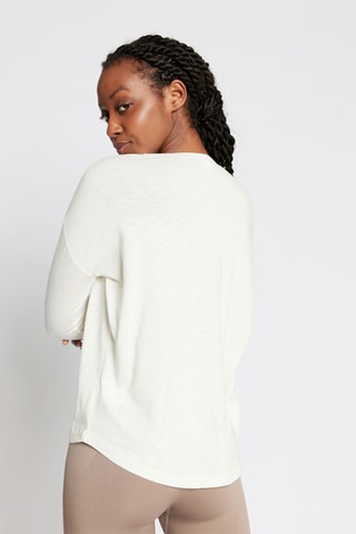Relaxed T-shirt - Ivoorkleurig