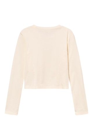 Biologisch Katoenen Slim T-shirt - Ecru