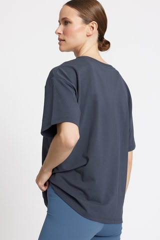 Biologisch Katoenen Oversized T-shirt - Marineblauw