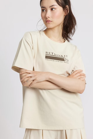 Biologisch Katoenen Oversized T-shirt - Beige