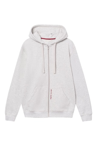 Biologisch Katoenen Relaxed Sweater - Lichtgrijs