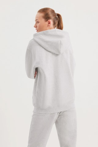 Biologisch Katoenen Relaxed Sweater - Lichtgrijs