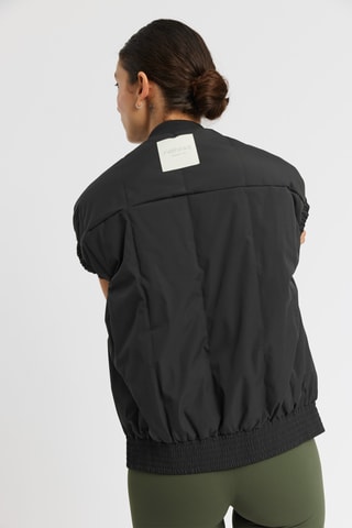Mouwloos Oversized Jasje - Zwart