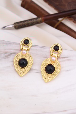 Oorbellen - Onyx