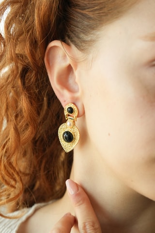 Oorbellen - Onyx