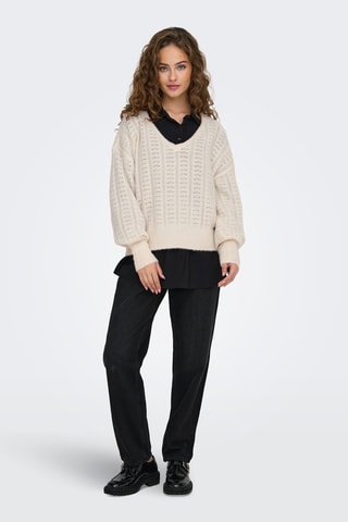Pull regular - Écru