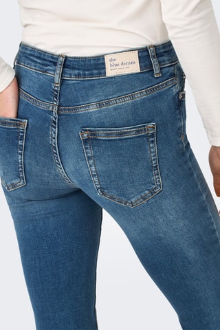 Jean flare en coton biologique - Bleu