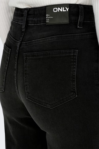 Jean wide legs en coton biologique - Noir