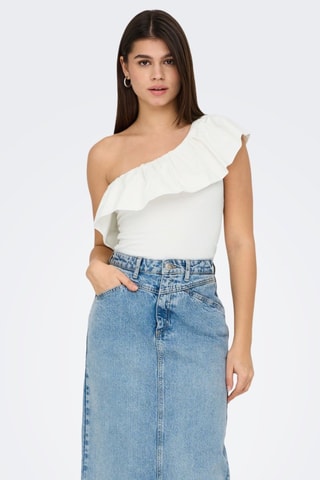 Top asymétrique - Blanc