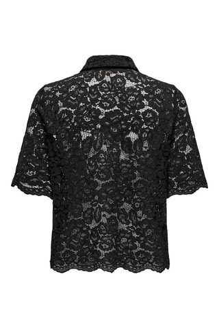 Top en dentelle - Noir