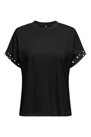 Top en coton biologique - Noir