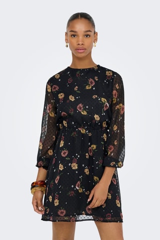 Robe courte regular - Noir