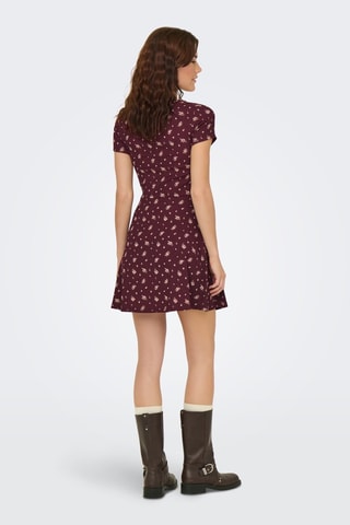 Robe courte regular - Bordeaux