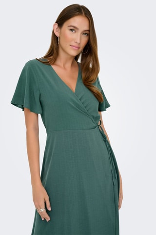 Robe midi regular - Vert