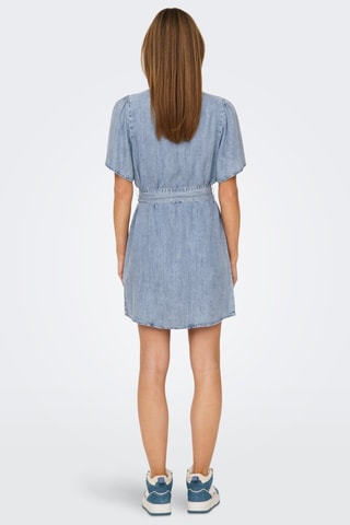 Robe chemise en denim - Bleu clair
