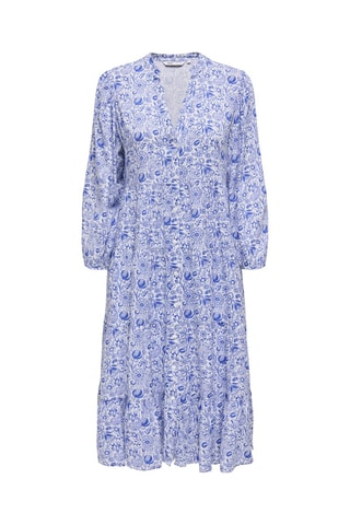 Robe midi - Bleu